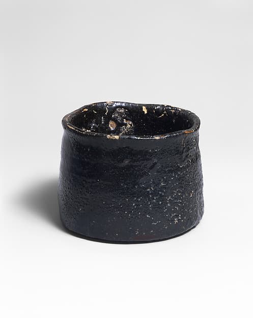 Black Seto (Seto-guro) Tea Bowl, named Iron Mallet (Tettsui)