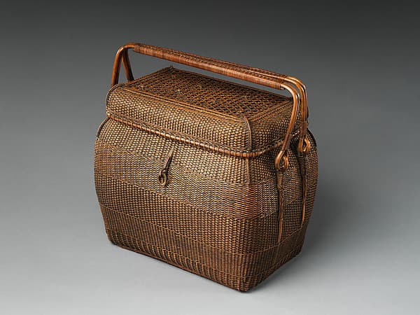 Basket for Transporting Sencha Tea-Ceremony Utensils (Chakago or Teiran), by Hayakawa Shōkosai I