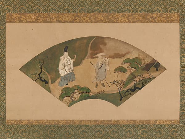 Scene from the Tales of Ise: “Mount Utsu”, by Fukae Roshū