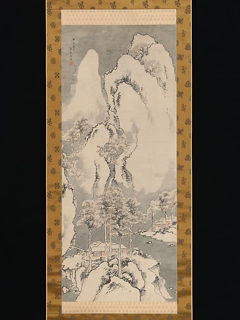 Snowy Landscape, by Sakaki Hyakusen