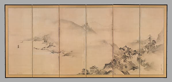 Landscapes of the Four Seasons, by Kano Tan'yū