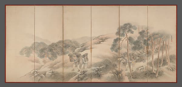 Woodcutters and Fishermen, by Matsumura Goshun