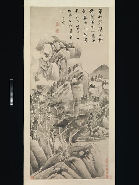 Shaded Dwellings among Streams and Mountains, by Dong Qichang