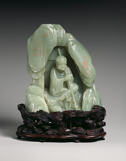 Seated luohan (arhat) in a grotto