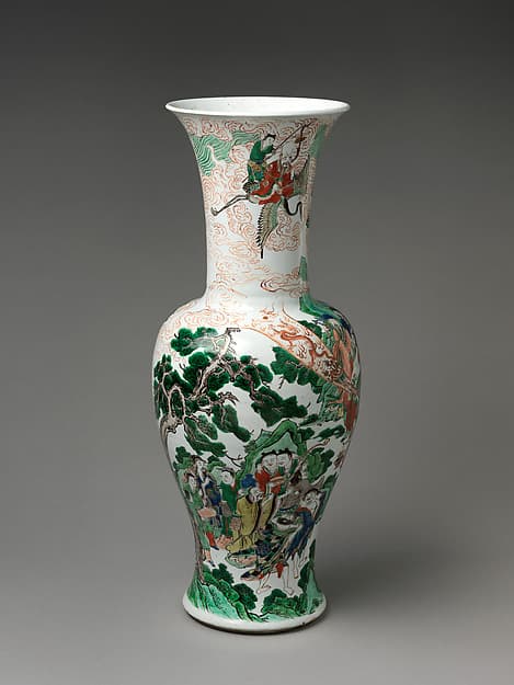 Vase with Daoist Immortals