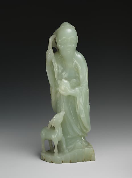 God of Longevity (Shoulao) and a deer