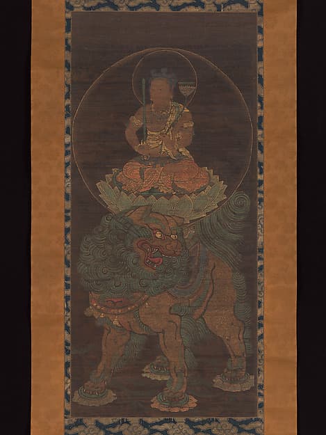 The Bodhisattva Monju (Manjushri) with Five Topknots, by Unidentified