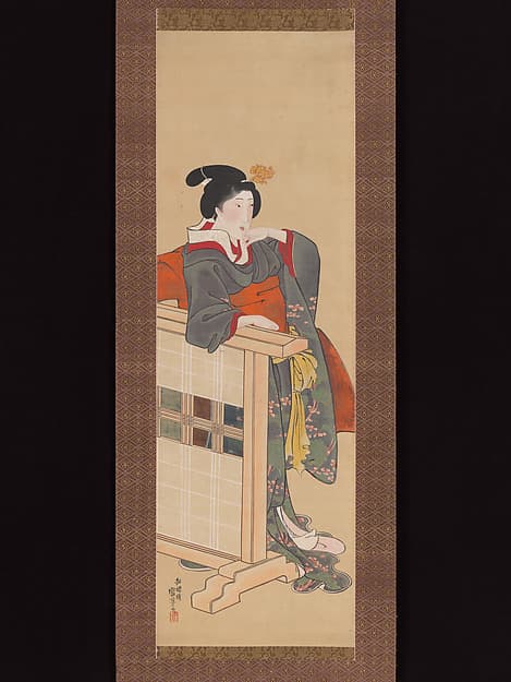 Lady-in-Waiting at Edo Castle, by Utagawa Kuniyoshi 歌川國芳