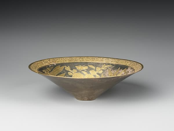 Service vessel with bamboo, plum blossoms, butterflies, and birds