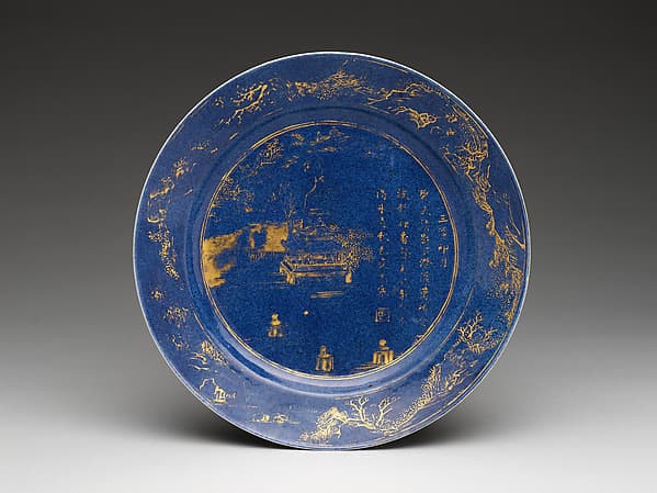 Plate with landscape of the West Lake
