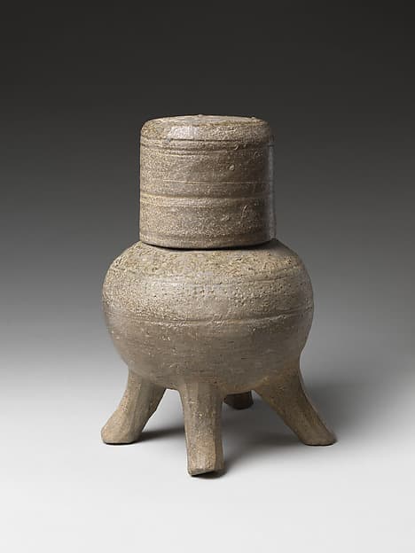 Four-Legged Jar with Lid
