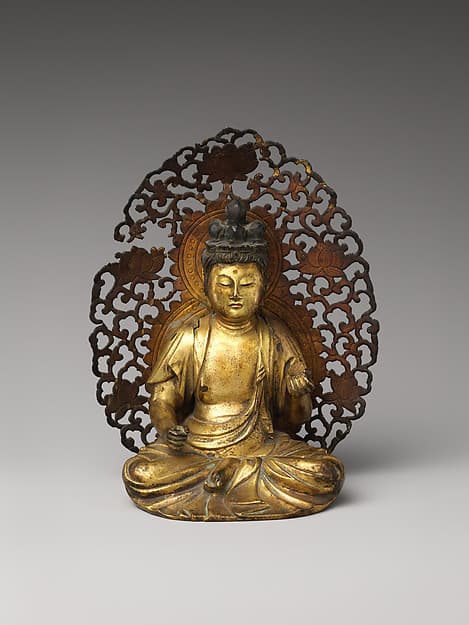 The Bodhisattva Monju (Manjushri) with Eight Topknots