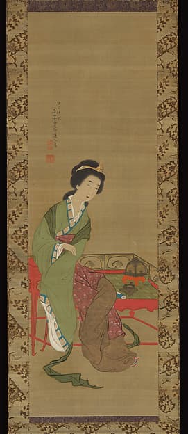 Chinese Beauty, by Yokoi Kinkoku 横井金谷
