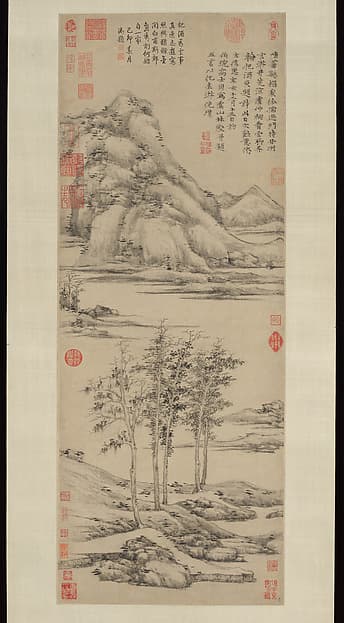Woods and Valleys of Mount Yu, by Ni Zan