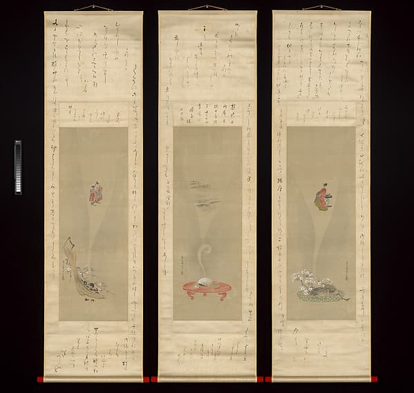 Shellfish and Apparitions of the Yoshiwara Pleasure Quarter, by Chōbunsai Eishi