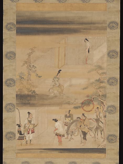 “Taira no Koremori’s Farewell,” from The Tale of the Heike (Heike monogatari), by Iwasa Matabei (Katsumochi)