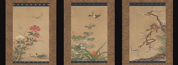 Birds and Flowers, by Kano Motonobu