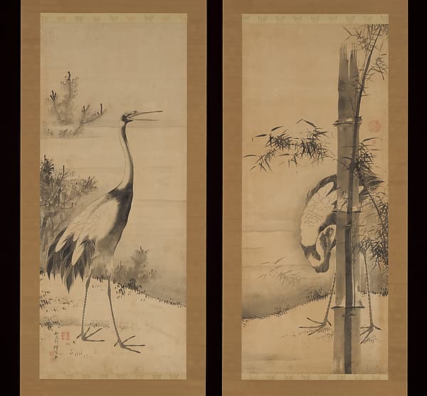 Cranes, by Soga Shōhaku