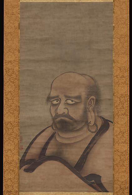 Bodhidharma in Red Robes, by Kano Masanobu 狩野正信