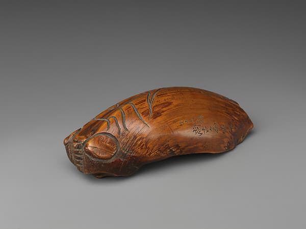 Tea Scoop (Chagō) in the Shape of a Cicada, by Hayakawa Shōkosai I