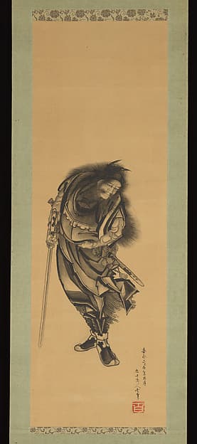 Black Shōki, the Demon Queller, by Katsushika Hokusai
