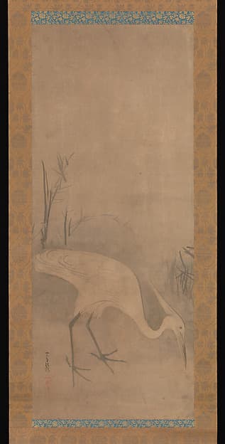White Heron, by Tawaraya Sōtatsu