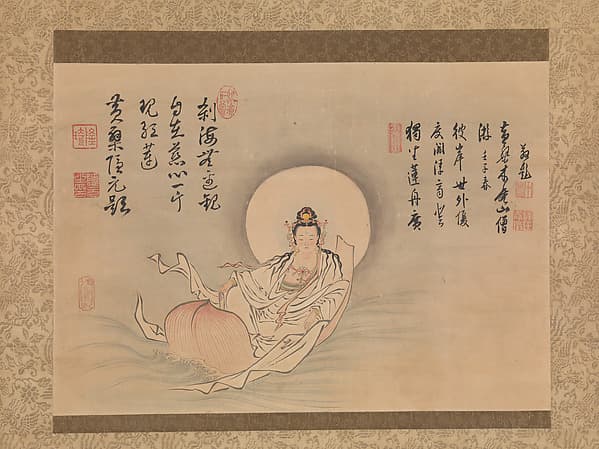 Kannon on a Lotus Petal, by Shōzan Gen’yō