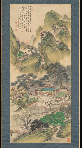 Spring Sunrise at Mount Penglai, by Tanomura Chokunyū