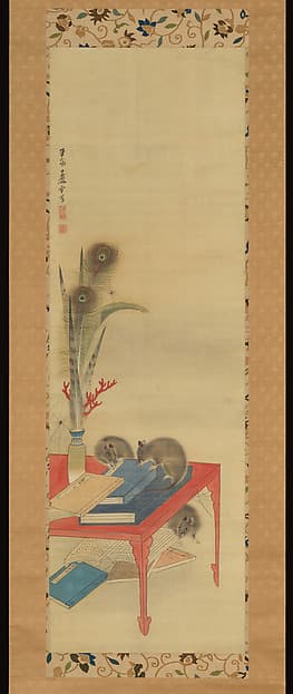 Rats on a Scholar’s Desk, by Nagasawa Rosetsu 長澤蘆雪