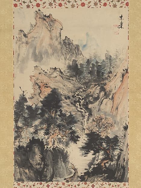 Brewing Tea in the Shade of Trees, by Aoki Mokubei