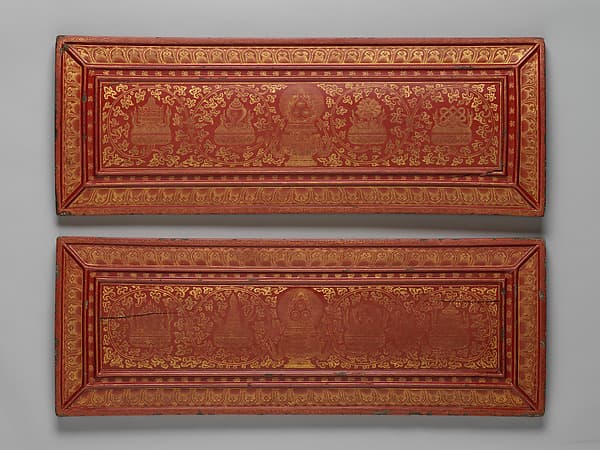 Sutra Covers with the Eight Buddhist Treasures