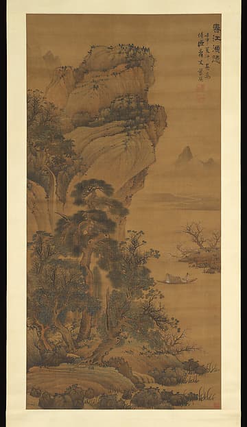 Hermit-Fisherman on a Spring River, by Lan Ying