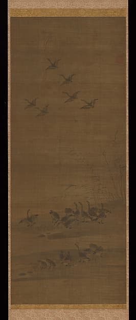 Reeds and Geese, by Tesshū Tokusai