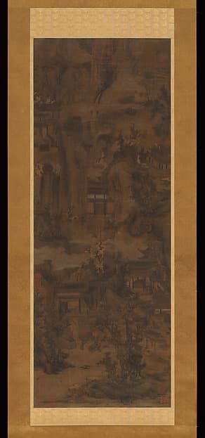 Mountains and Pavilions, by Unidentified artist