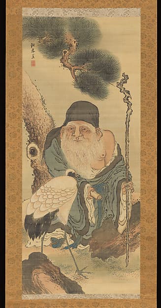 Jurōjin, by Yosa Buson