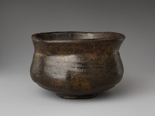 Black Raku Tea Bowl, Named “Kaedegure” (Twilight by the Maples), by Raku Chōjirō