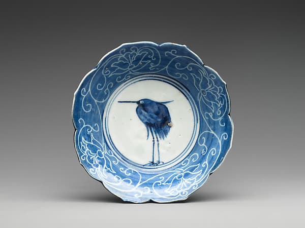 Set of Ten Bowls (Hachi) with Egrets