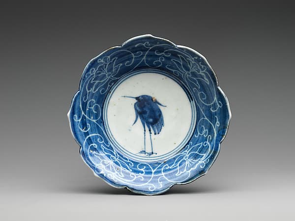 Set of Ten Bowls (Hachi) with Egrets