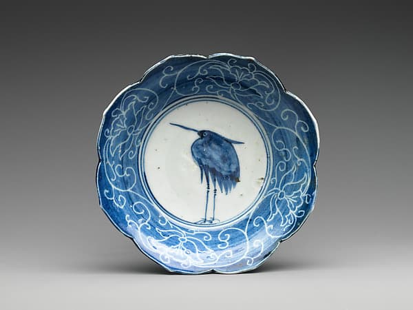 Set of Ten Bowls (Hachi) with Egrets