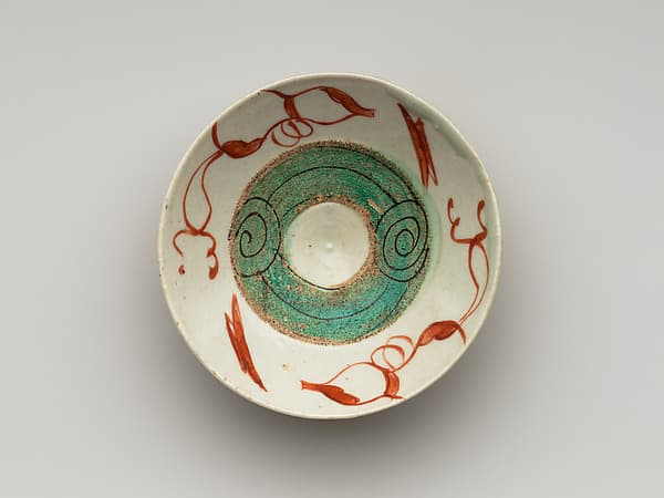 Sake Cup with Gourd-Shaped Sake Bottles and Sake Cups, by Aoki Mokubei
