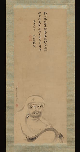 Bodhidharma, by Kano Takanobu
