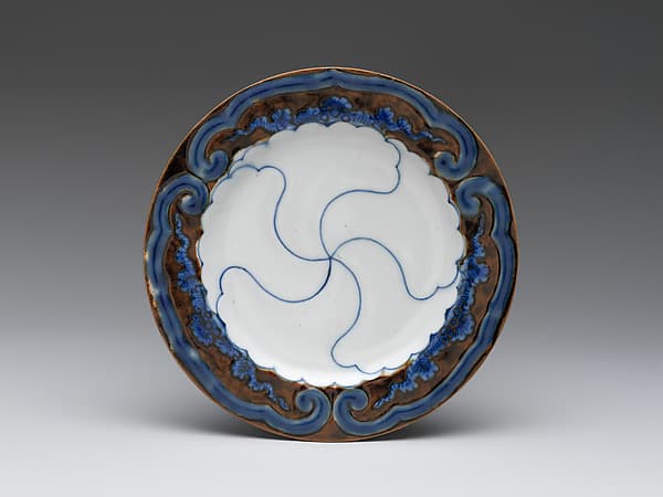 Small Dish (Kozara) with Stylized Flowers