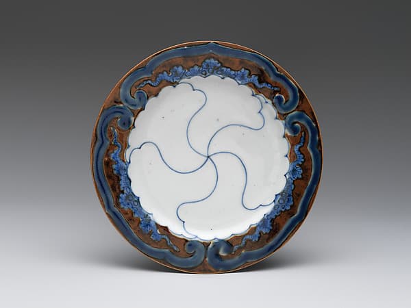 Small Dish (Kozara) with Stylized Flowers