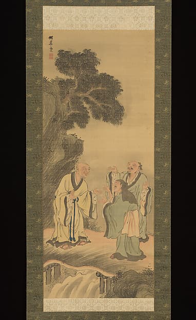 Three Laughers of Tiger Ravine, by Yosa Buson