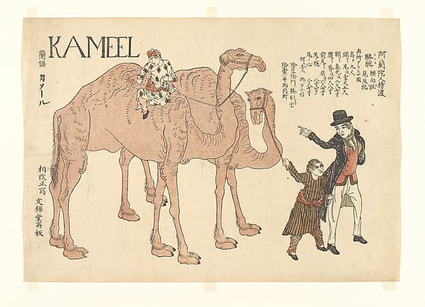 Camels with Dutch Handlers, by Unidentified artist