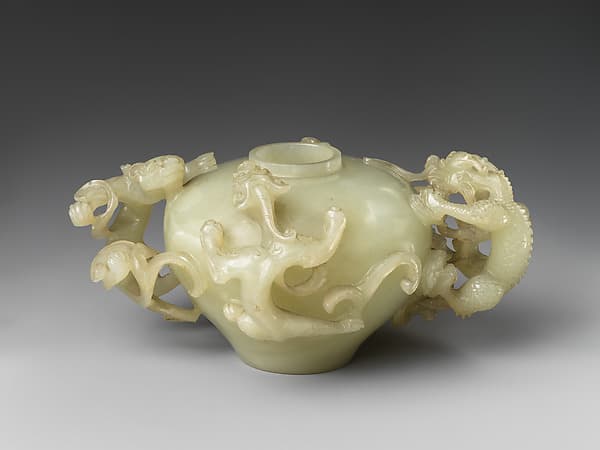 Jar with dragon handles