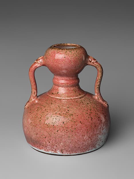 Double gourd vase with ruyi scepter-shaped handles