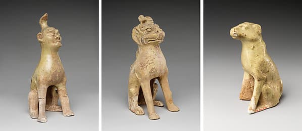 Tomb guardian beasts with dog
