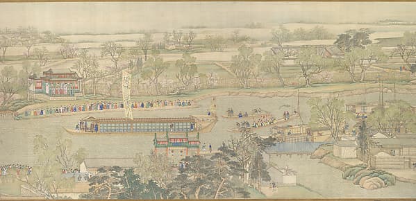 The Qianlong Emperor's Southern Inspection Tour, Scroll Six: Entering Suzhou along the Grand Canal, by Xu Yang