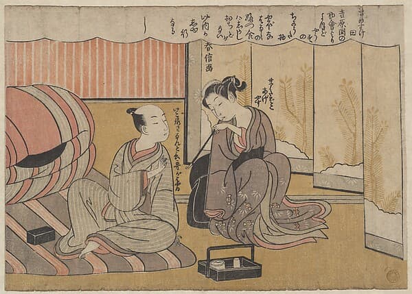 The Art of Conversation, by Suzuki Harunobu